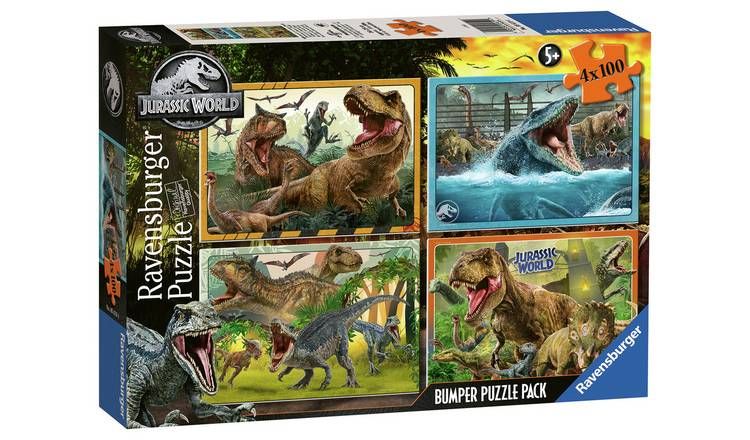 Jurassic World 4 X 100 Piece Jigsaw Puzzle GOODS Argos