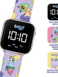 Peers Hardy Bluey children's LED watch with silicone strap, UK version
