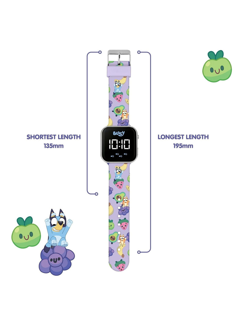 Peers Hardy Bluey children's LED watch with silicone strap, UK version