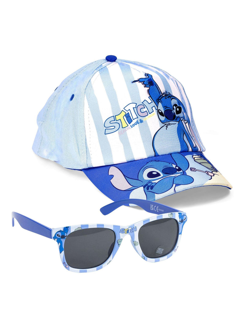 Peers Hardy Disney Stitch cap and sunglasses set, imported from the UK