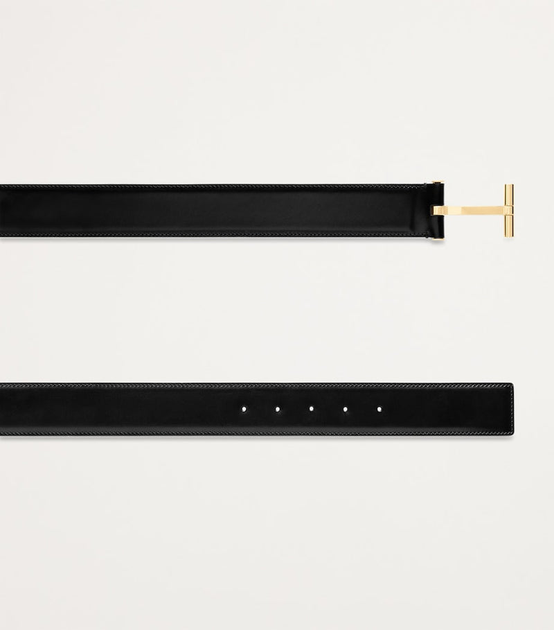 TOM FORD Classic T leather belt, UK version