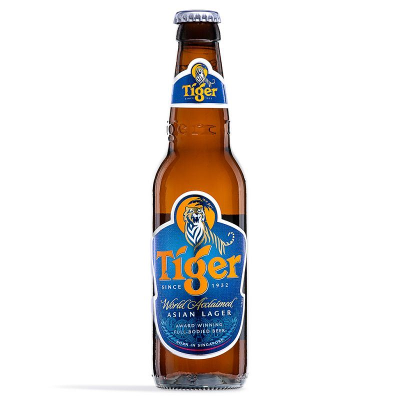 Tiger Beer Asian lager 4.8% ABV, imported from the UK