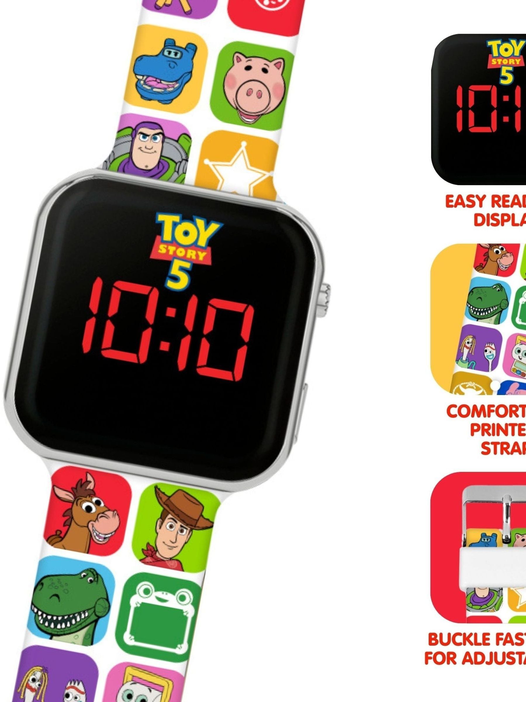 Peers Hardy Toy Story kids LED watch with silicone strap, UK version