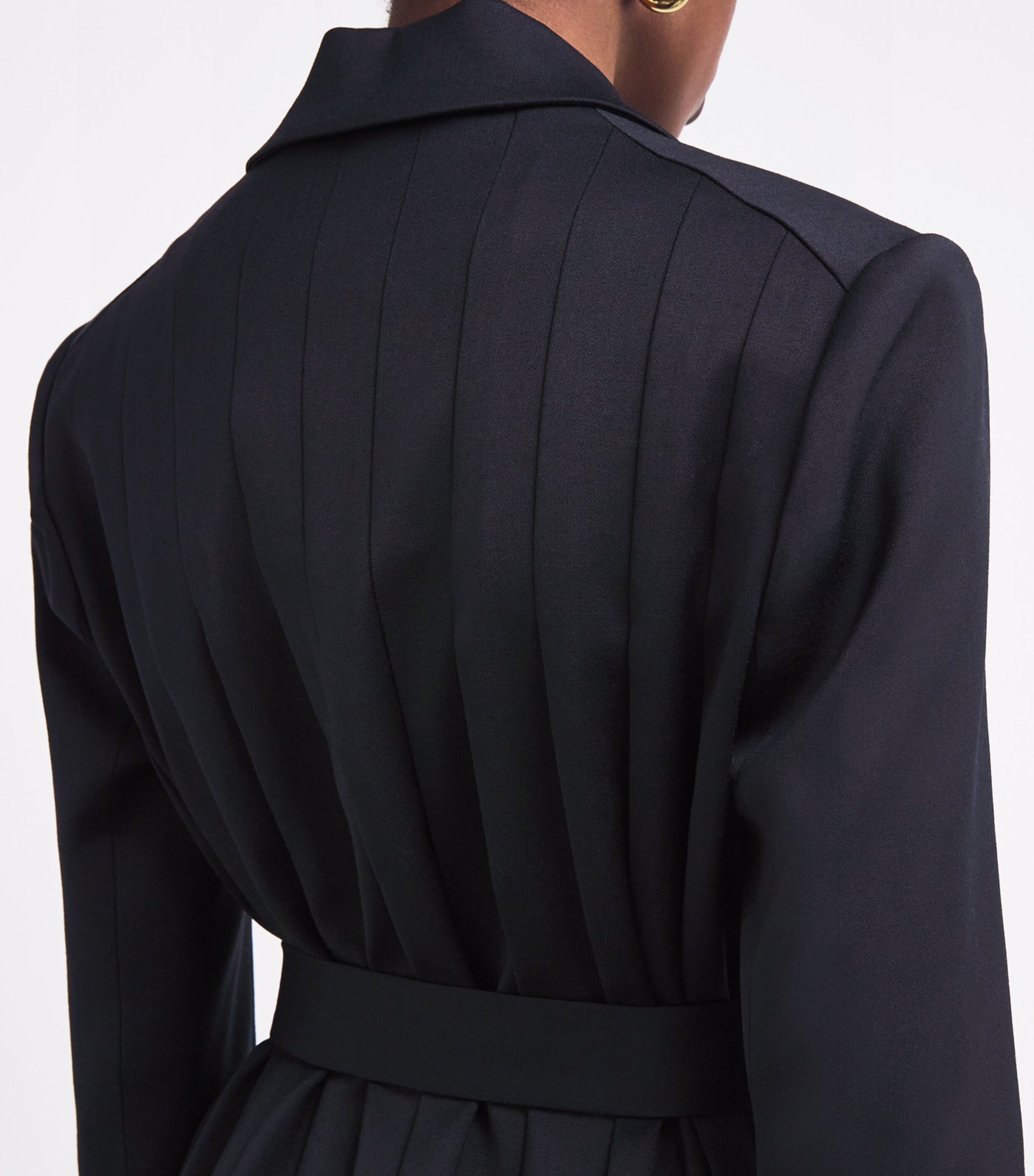 Maje pleated belted blazer, imported from the UK