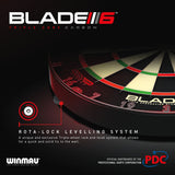 Winmau Blade 6 Triple Core PDC professional dartboard - British product