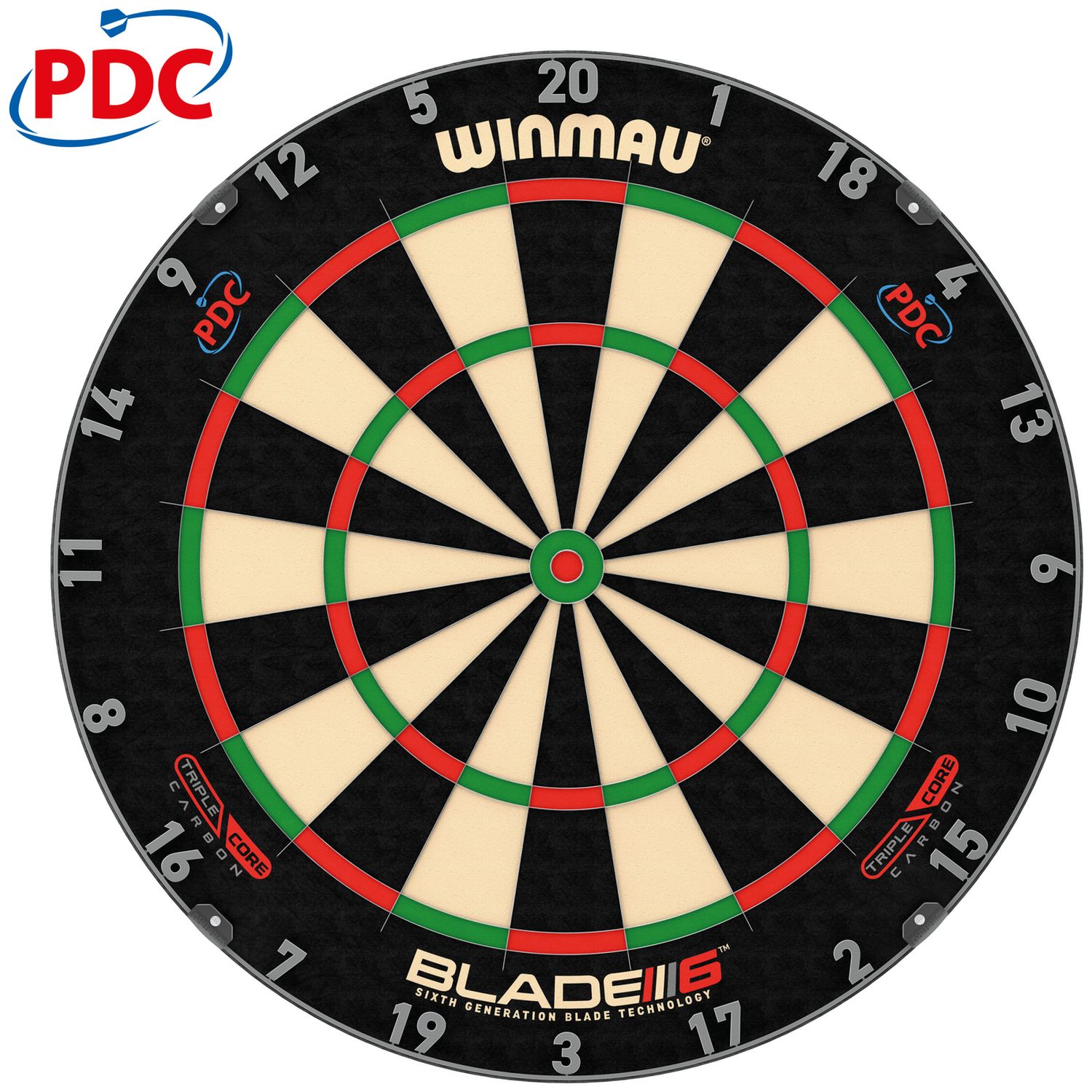 Winmau Blade 6 Triple Core PDC professional dartboard - British product