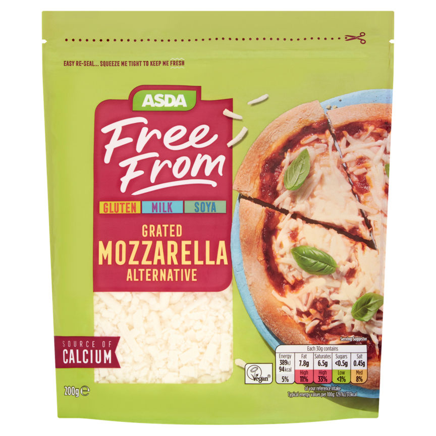 ASDA Free From Grated Mozzarella Alternative GOODS ASDA   