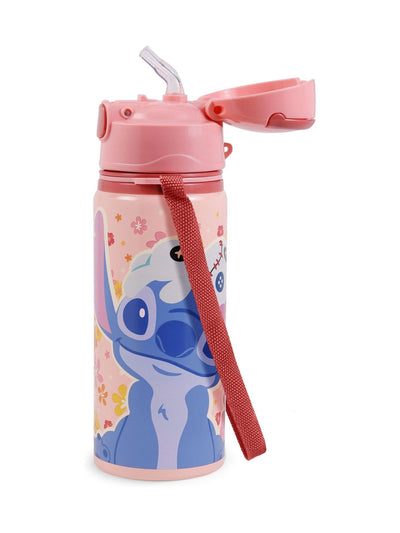 Next Peers Hardy Pink Lilo And Stitch Aluminium Leak Proof Water Bottle 600ml- Buy online at McGrocer