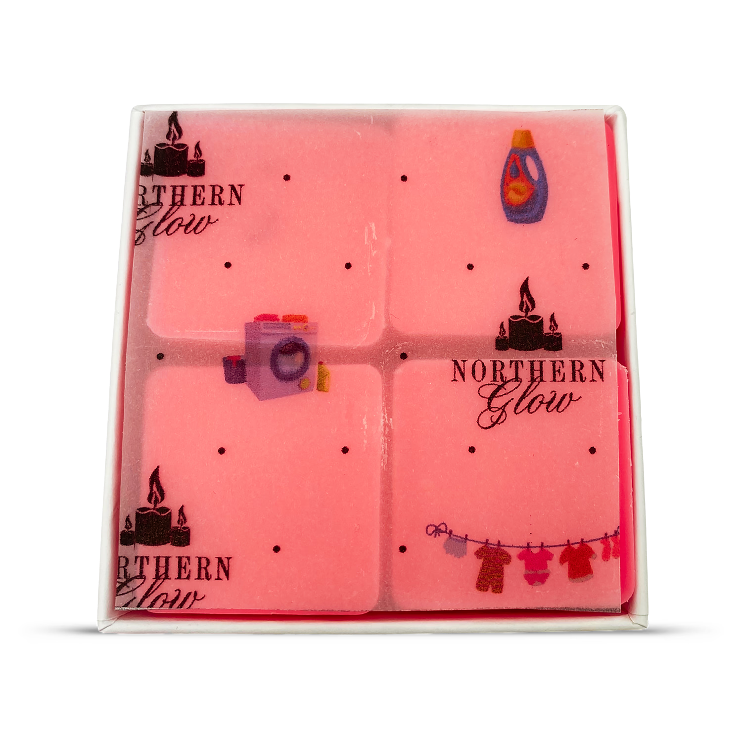 Scented wax melt squares with natural wax (British brand)