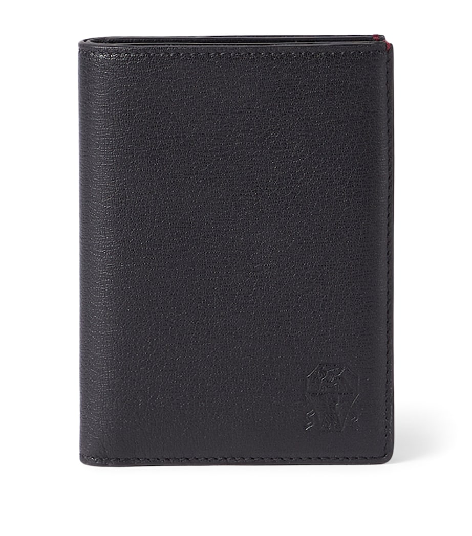 Brunello Cucinelli Capretta passport holder leather, imported from the UK