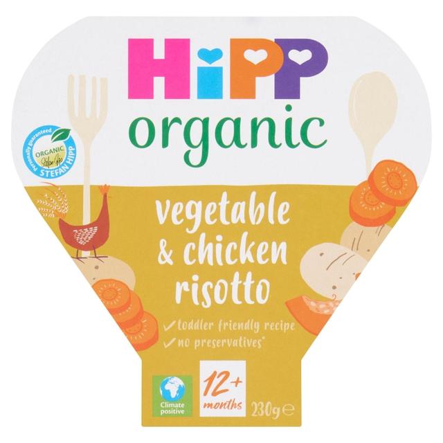 HiPP Organic Vegetable & Chicken Risotto Toddler Tray Meal 1-3 Years    230g GOODS M&S   