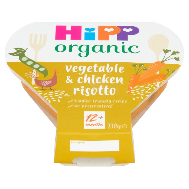 HiPP Organic Vegetable & Chicken Risotto Toddler Tray Meal 1-3 Years    230g GOODS M&S   