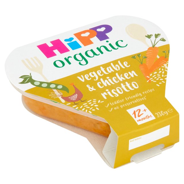 HiPP Organic Vegetable & Chicken Risotto Toddler Tray Meal 1-3 Years    230g