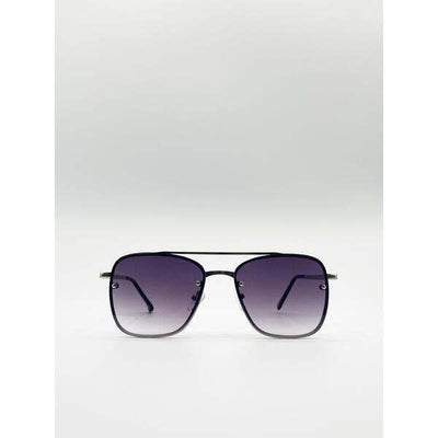 Superdrug SVNX Silver Aviator Sunglasses With Metal Frames- Buy online at McGrocer