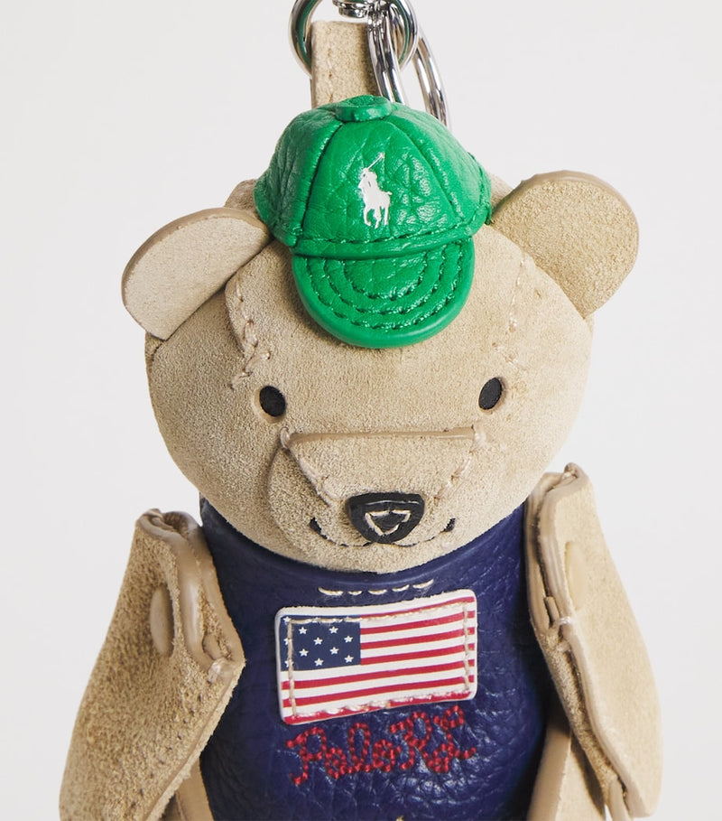 Polo Ralph Lauren leather Polo Bear bag charm (British brand)
