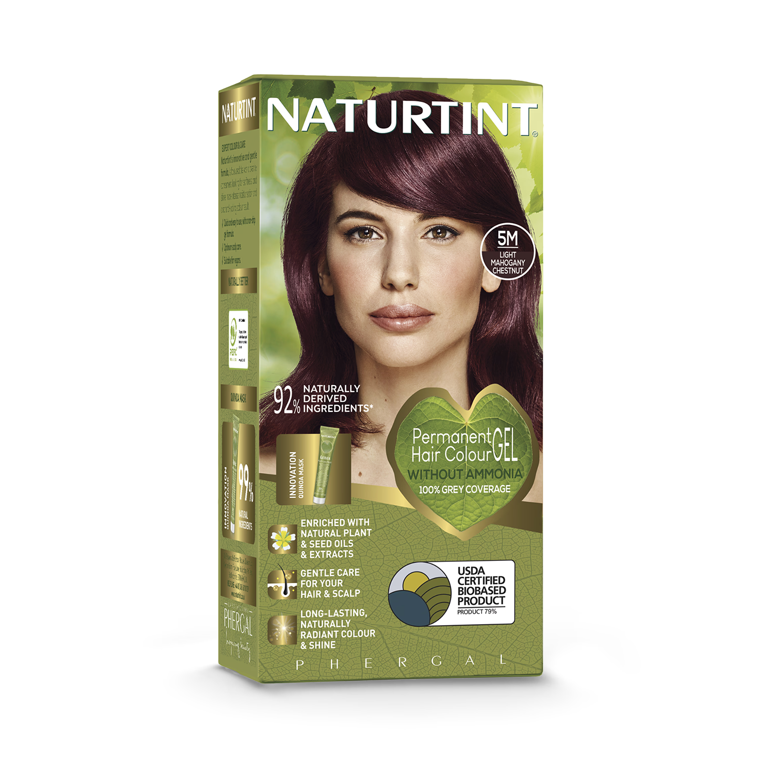 Naturtint permanent hair colour 5M Light Mahogany Chestnut, UK version
