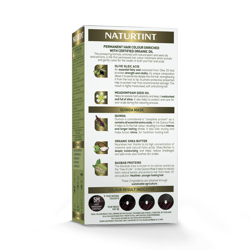 Naturtint permanent hair colour 5M Light Mahogany Chestnut, UK version