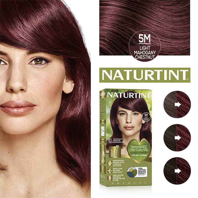 Naturtint permanent hair colour 5M Light Mahogany Chestnut, UK version