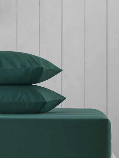 Drap-housse de lit extensible profond mi-coton vert foncé Next - Achetez en ligne sur McGrocer