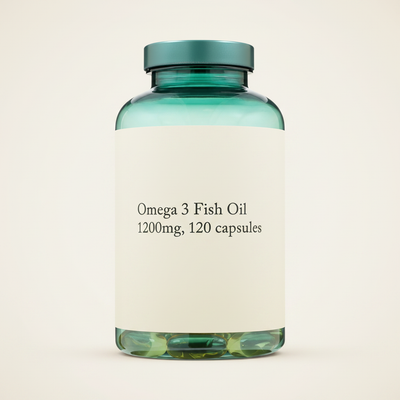 Holland & Barrett Oméga 3 Huile de poisson + D3 1200 mg Supplément 120 gélules