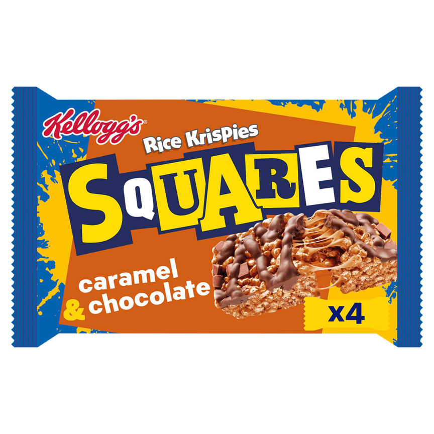 Kellogg's Rice Krispies Squares Curious Caramel & Chocolate Snack Bars GOODS ASDA   