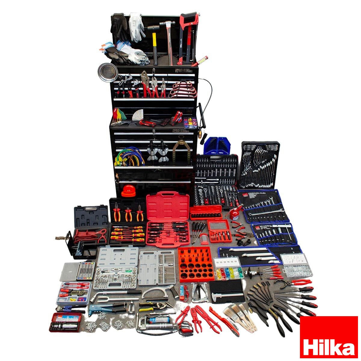 Hilka 1730 Piece Mechanics Tool Kit with Heavy Duty 15-Drawer Tool Chest GOODS Costco UK