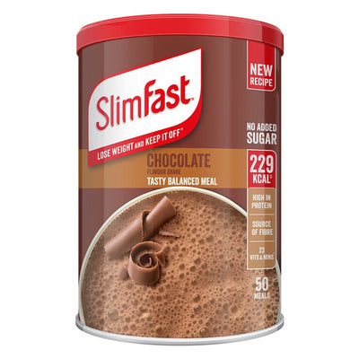 SlimFast Schoko-Shake-Pulver mit Aroma, 1825 kg, 50 Portionen
