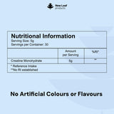 New Leaf creatine monohydrate powder micronized 150g, imported from the UK