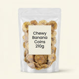 Holland & Barrett Chewy Banana Coins 210g, UK version