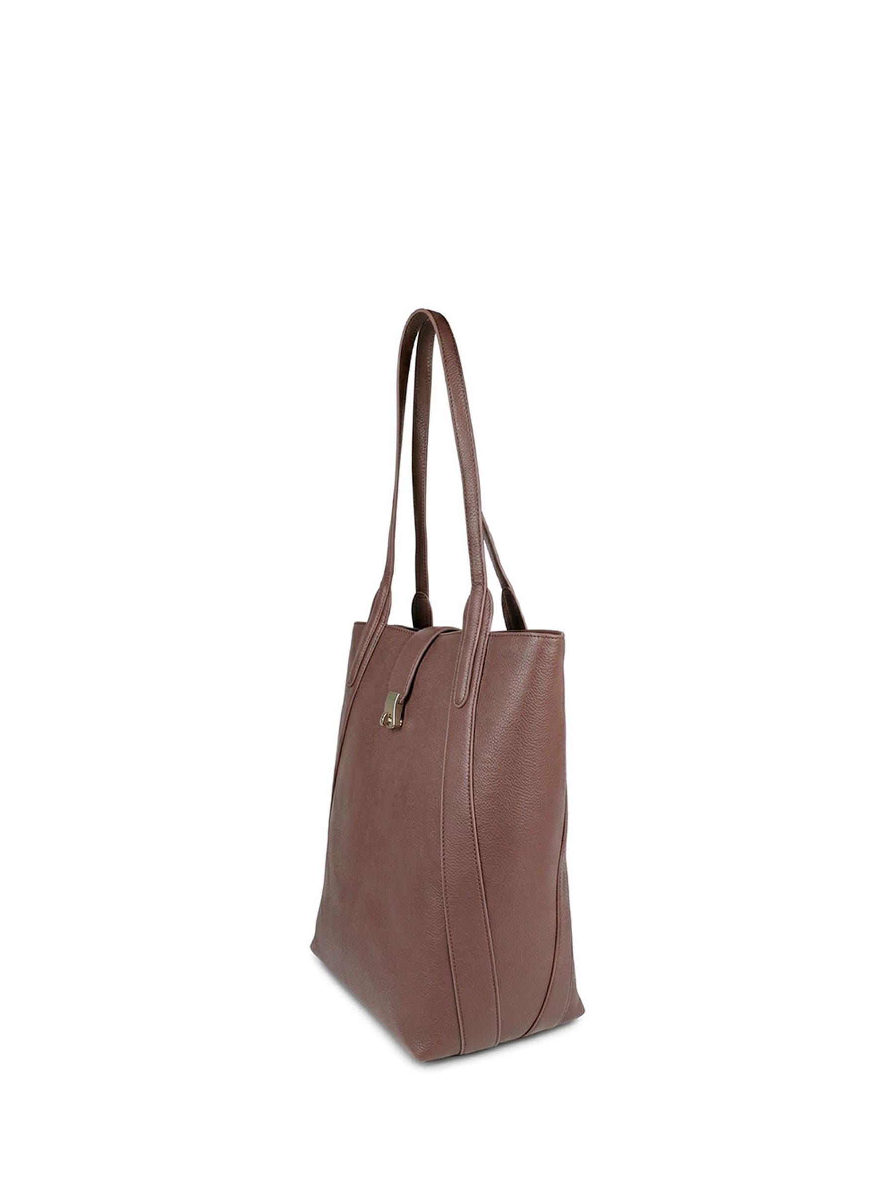 Jones Bootmaker Vancover leather shoulder bag Cherry Brown, UK version