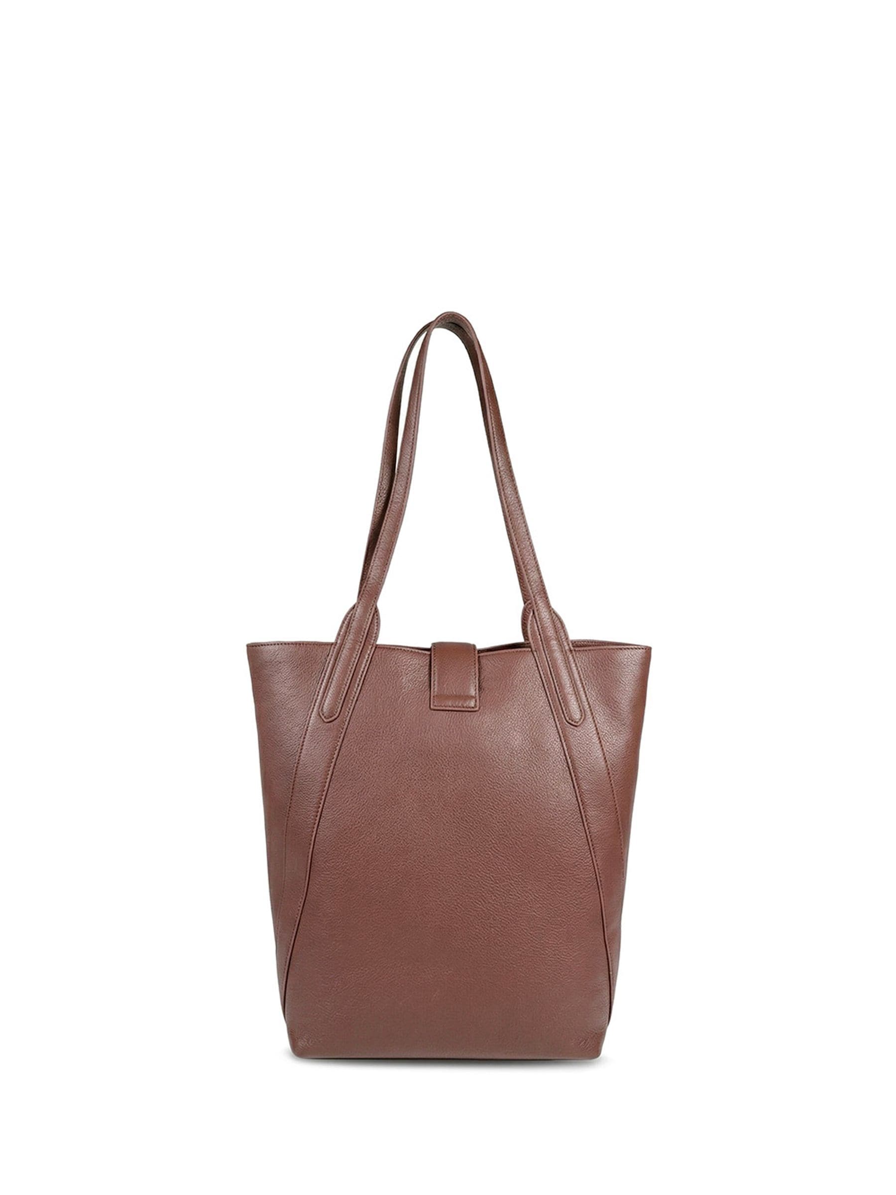 Jones Bootmaker Vancover leather shoulder bag Cherry Brown, UK version