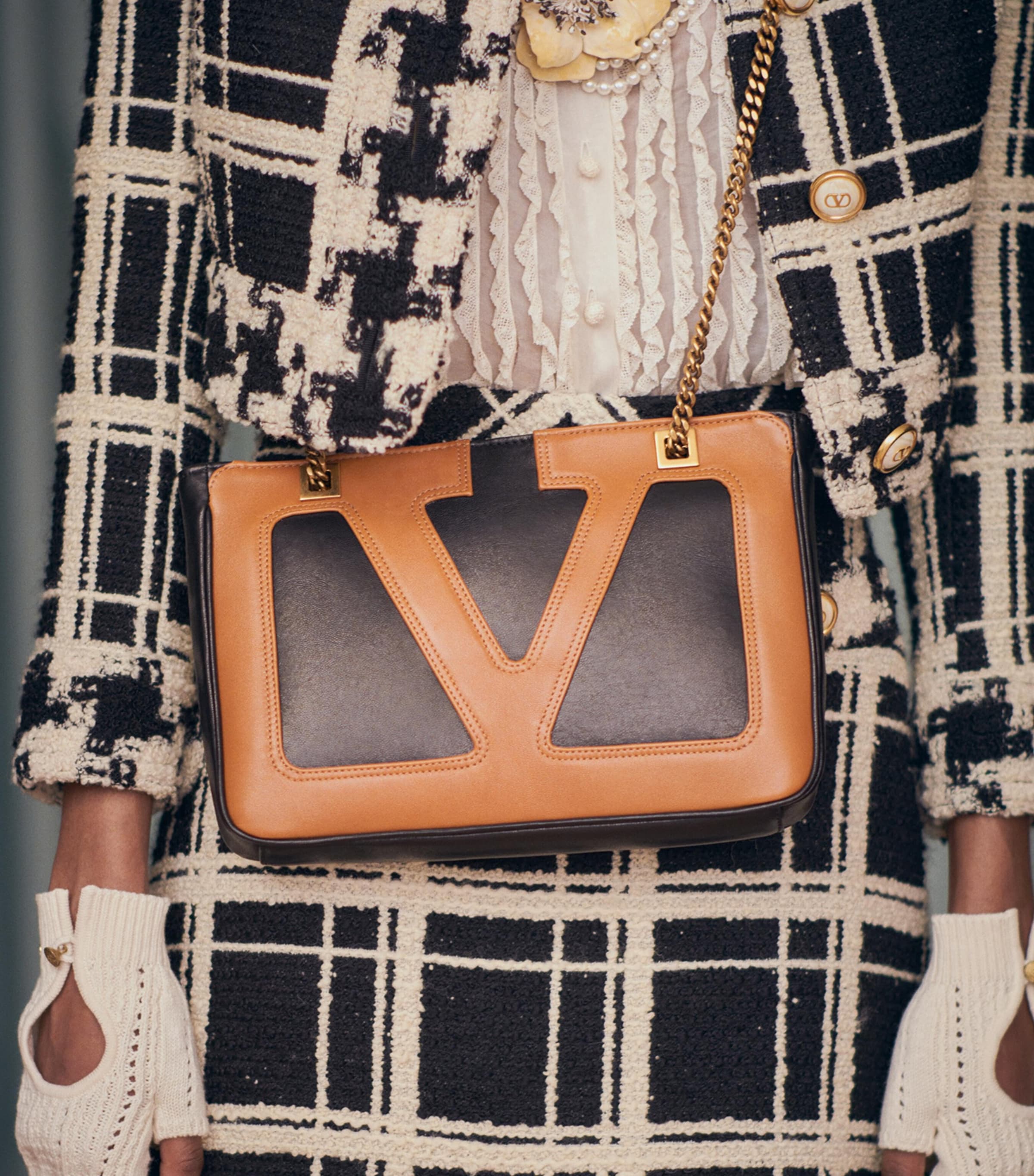 Valentino Garavani small lambskin Viva Superstar tote bag - British product