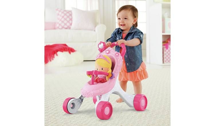 Fisher-Price Princess Musical Stroller and Doll Playset GOODS Argos