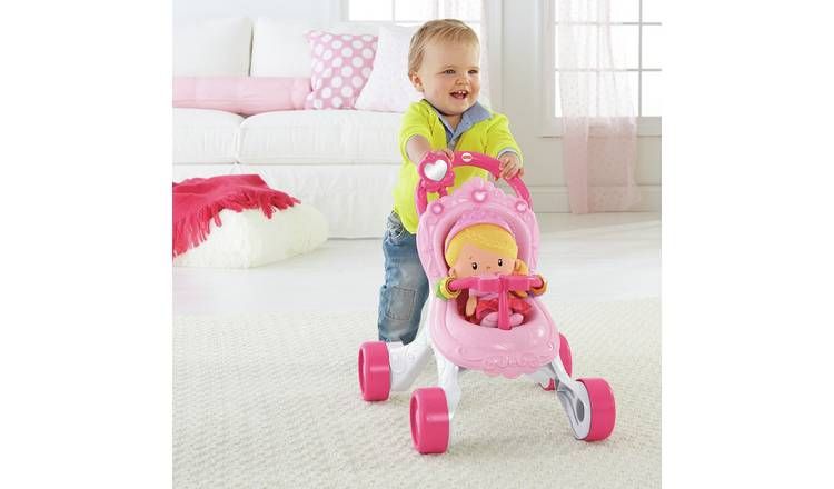 Fisher-Price Princess Musical Stroller and Doll Playset GOODS Argos