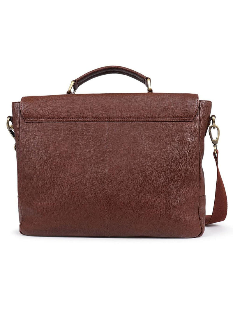 Jones Bootmaker Upland tan grain leather briefcase - British product