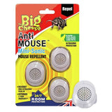 The Big Cheese mini-sonic mouse repellent 3 pack - British product