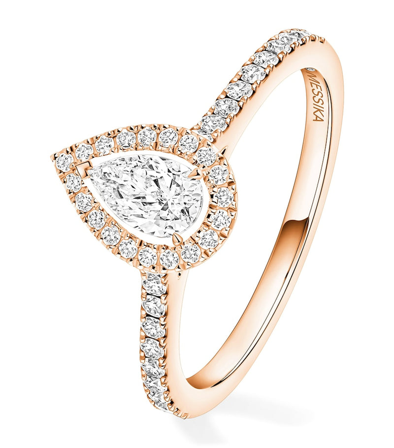 Messika Joy Tropfen-Diamant Roségold Ring 0.45ct - Britisches Produkt