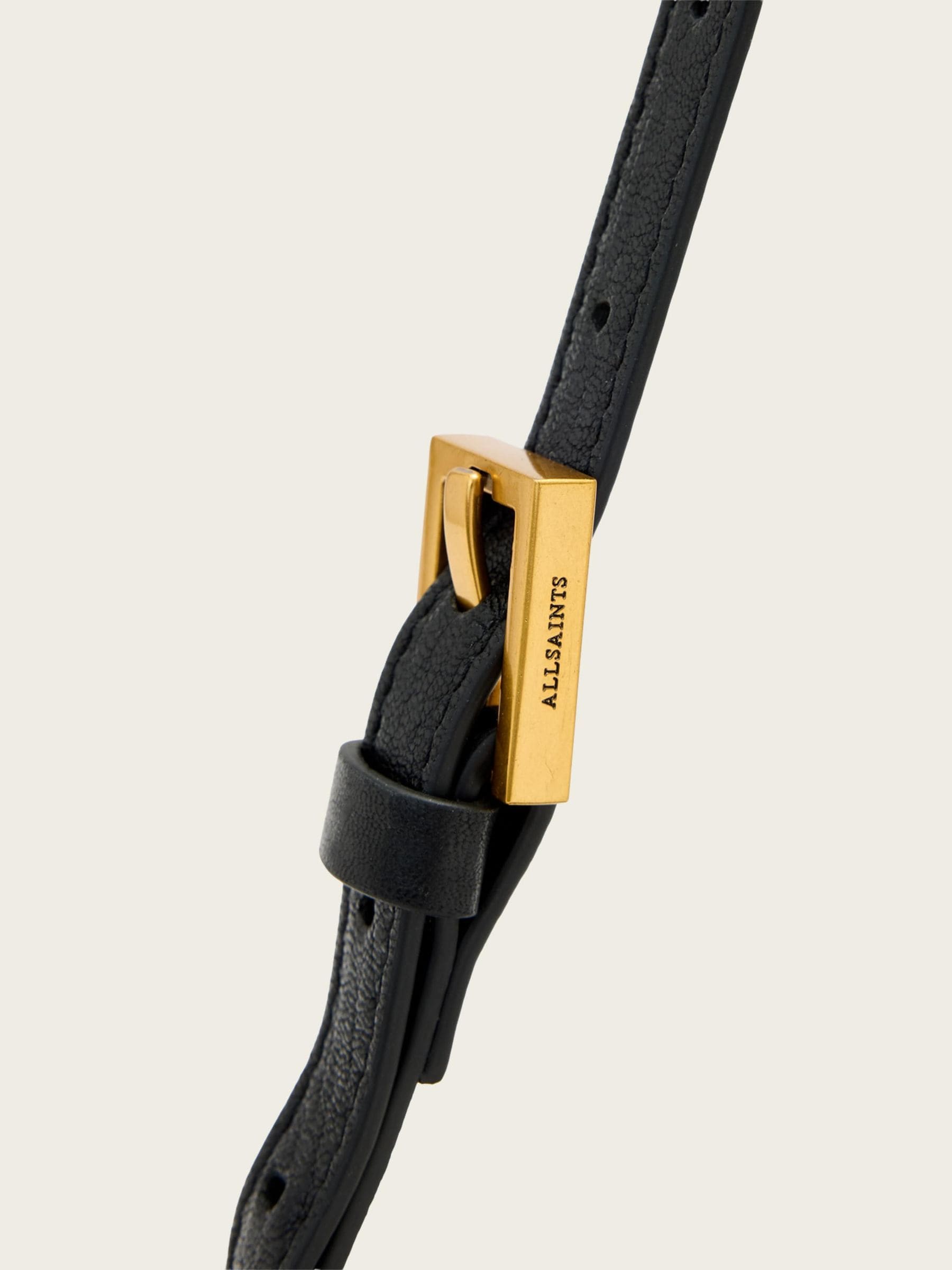 AllSaints black Ares Micro crossbody bag, imported from the UK