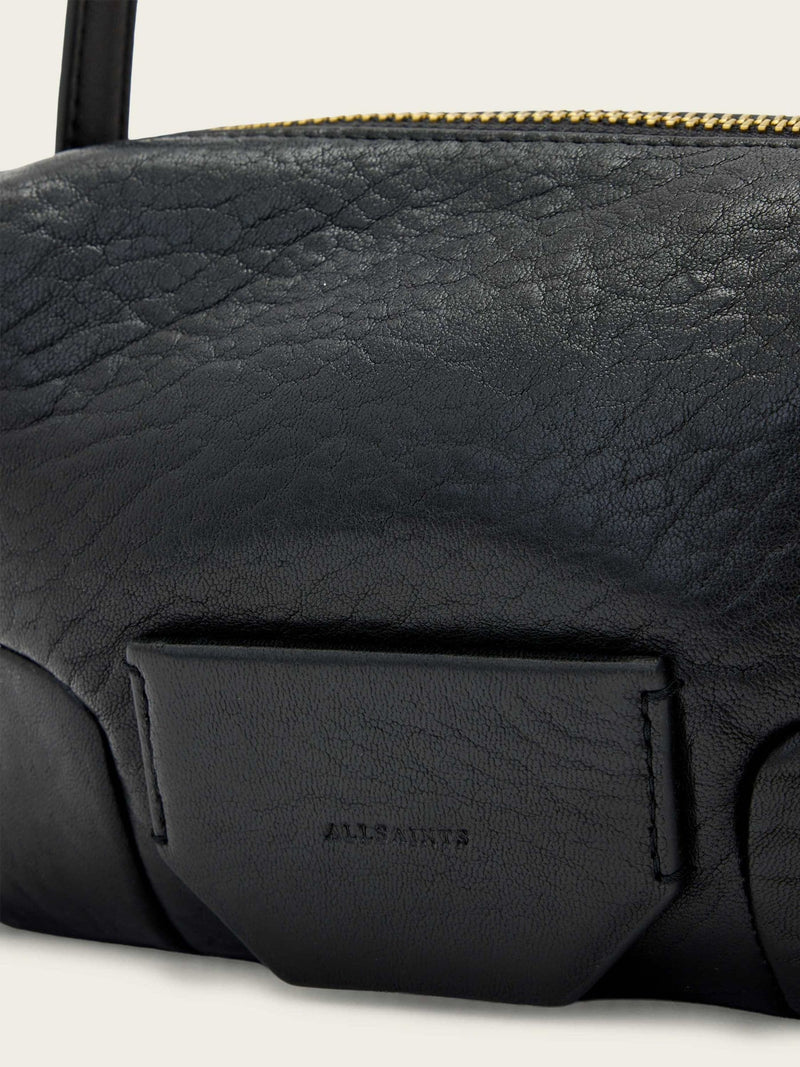 AllSaints black Ares Micro crossbody bag, imported from the UK