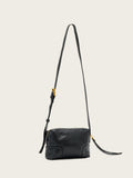 AllSaints black Ares Micro crossbody bag, imported from the UK