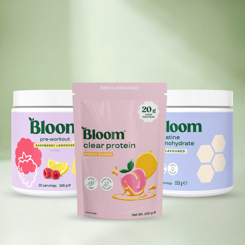 Bloom Peach Mango clear whey bundle 589g, UK version