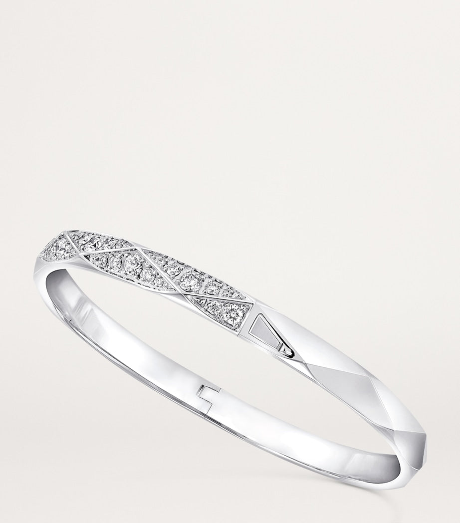 Graff white gold diamond bangle 4mm (British brand)