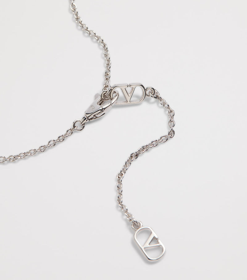 Valentino Garavani VLogo pendant necklace, imported from the UK