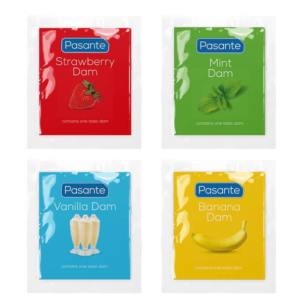 Pasante oral dams assorted 36 pack - British product