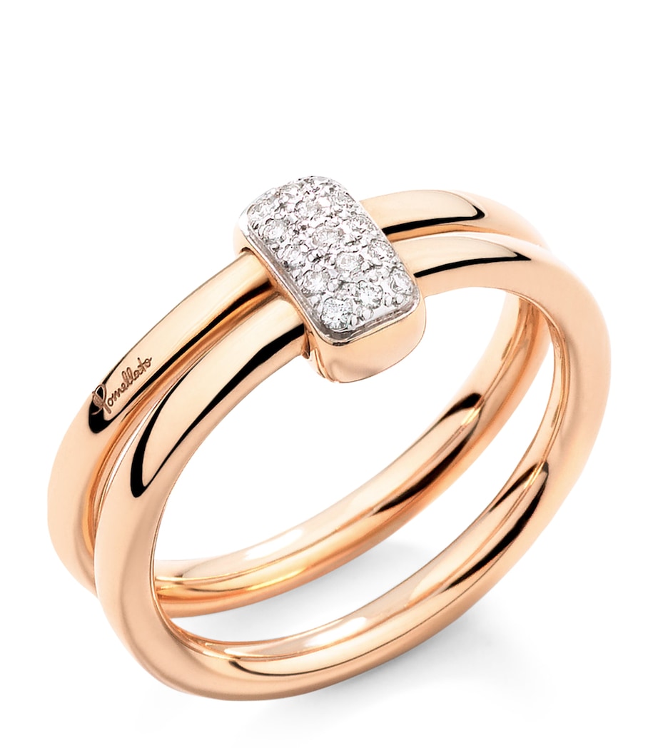 Pomellato Together ring rose gold and diamond, imported from the UK