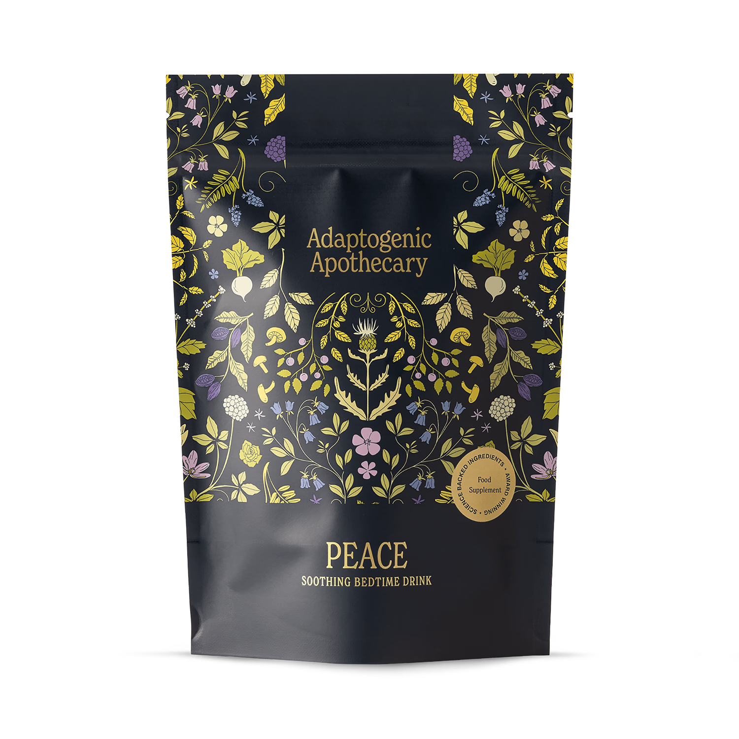 Adaptogenic Apothecary Peace bedtime drink powder 180g, UK version