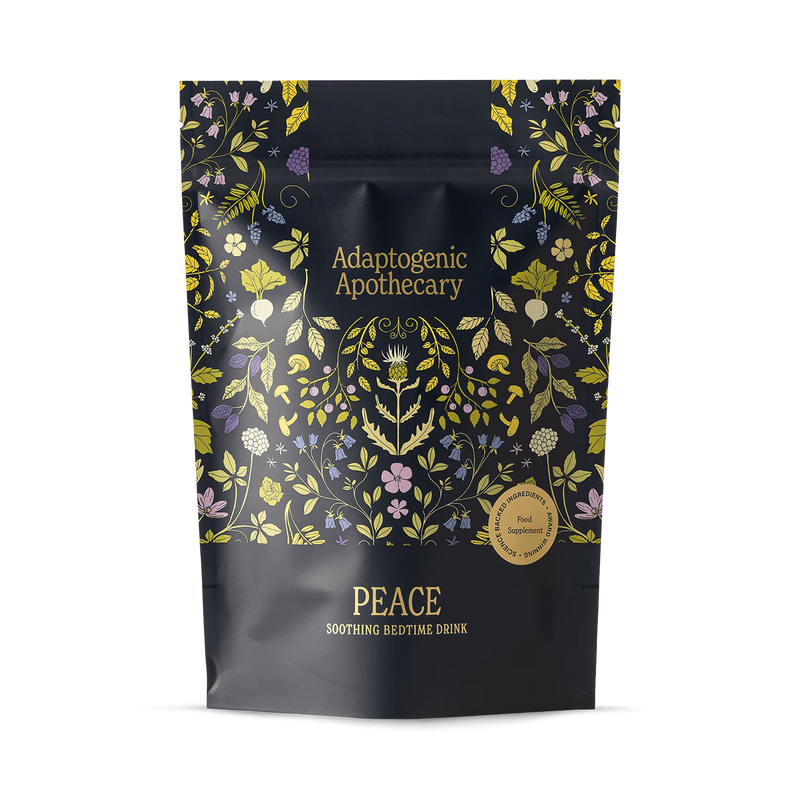 Adaptogenic Apothecary Peace bedtime drink powder 180g, UK version