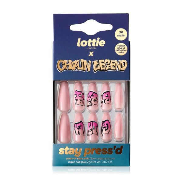 Lottie London X Chaun Legend Stay Press On Nails Baby Girl GOODS Superdrug   