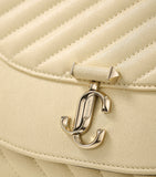 Jimmy Choo Curve Clutch Bag leather, imported from the UK