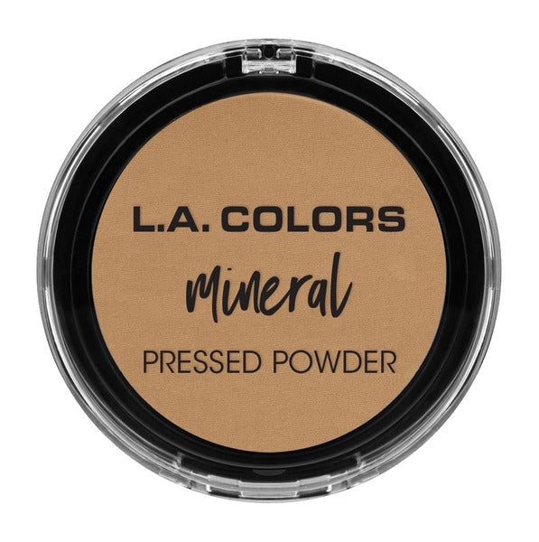 L.A. Colors Mineral Pressed Powder Warm Caramel 7.5g, imported from the UK